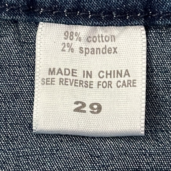 NWT Rock Revolution denim Legging jeans Sz 29 rhinestone studded logo in back - Picture 9 of 12